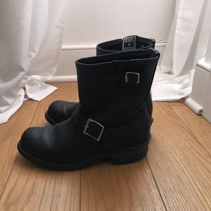 Frye Engineer 8R Black Size 7.5